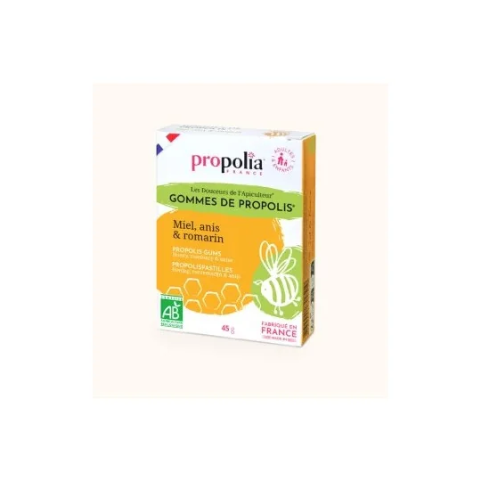 Gommes Romarin-Anis Bio 45g - Propolia