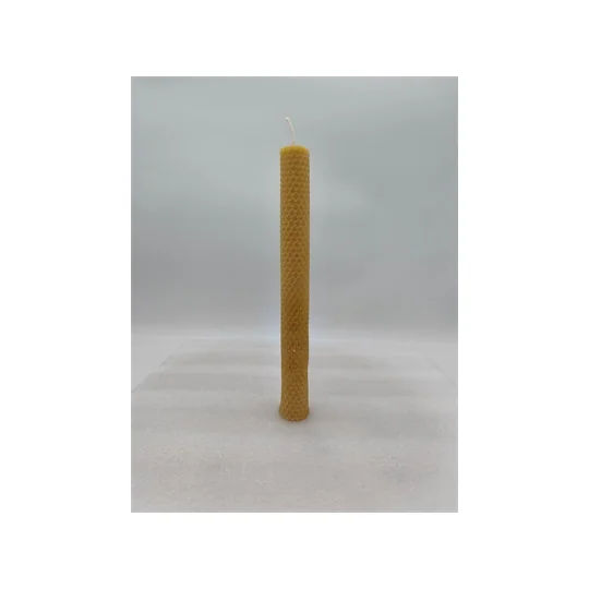 Bougie gauffrée 100 % Cire d 'Abeille 260 mm x 25 mm