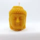 Bougie Cire d'Abeille - Tête de Bouddha 