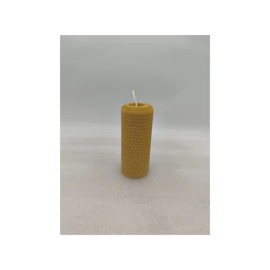 Bougie Gauffrée 100 % Cire d'Abeille 95 mm x 55 mm