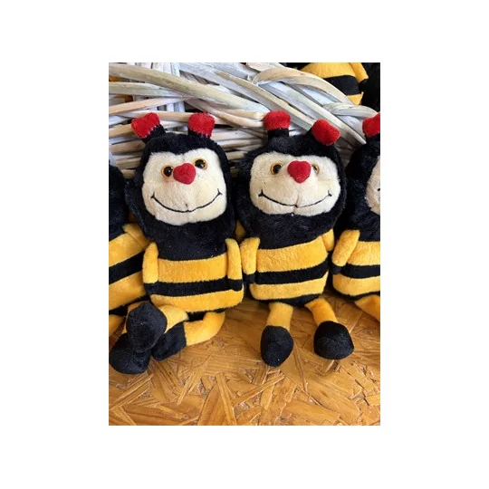 Peluche Abeille Nez Rouge 14 cm