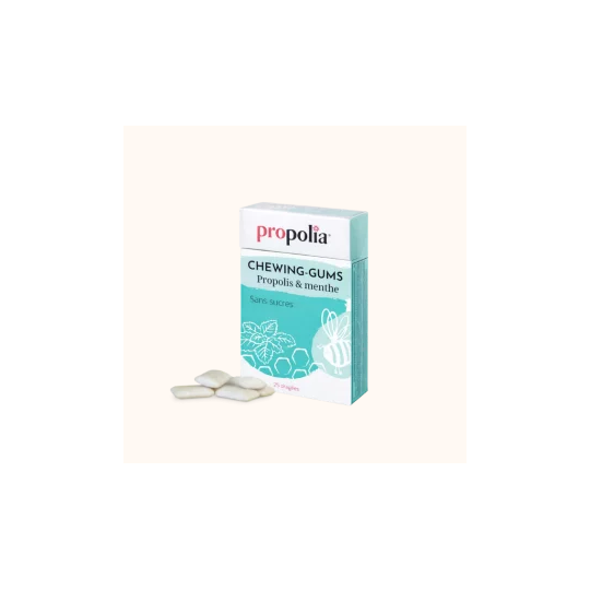 chewing gum propolis menthe réglisse propolia